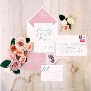 Sweet as a Rose Invitation Suite